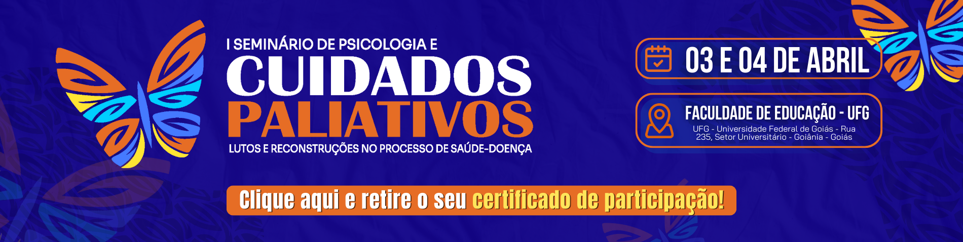 I Seminário de Cuidados Paliativos - certificado