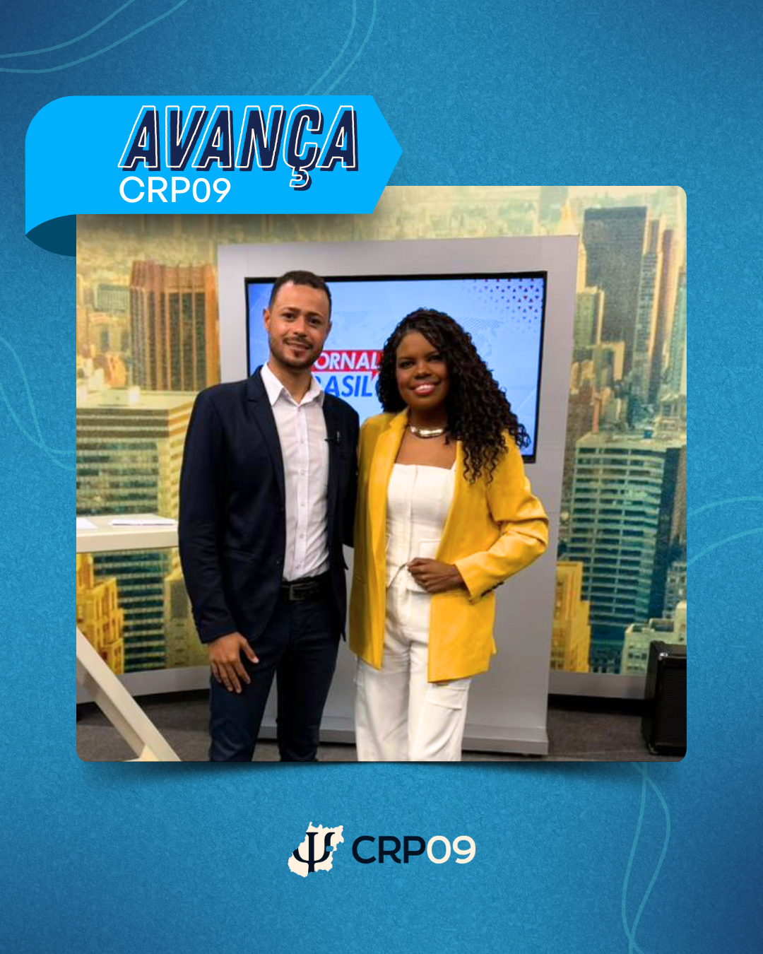 Conselheira Tamires faz entrevista no Jornal Brasil Central