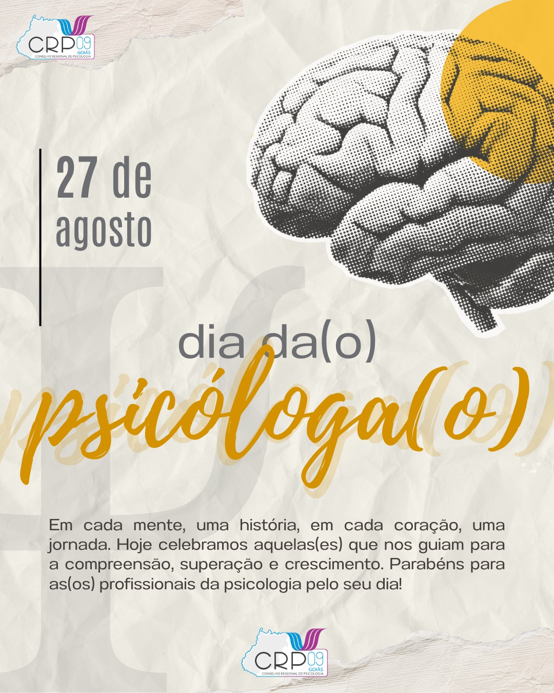 Feliz Dia das(os) Psicólogas(os)!