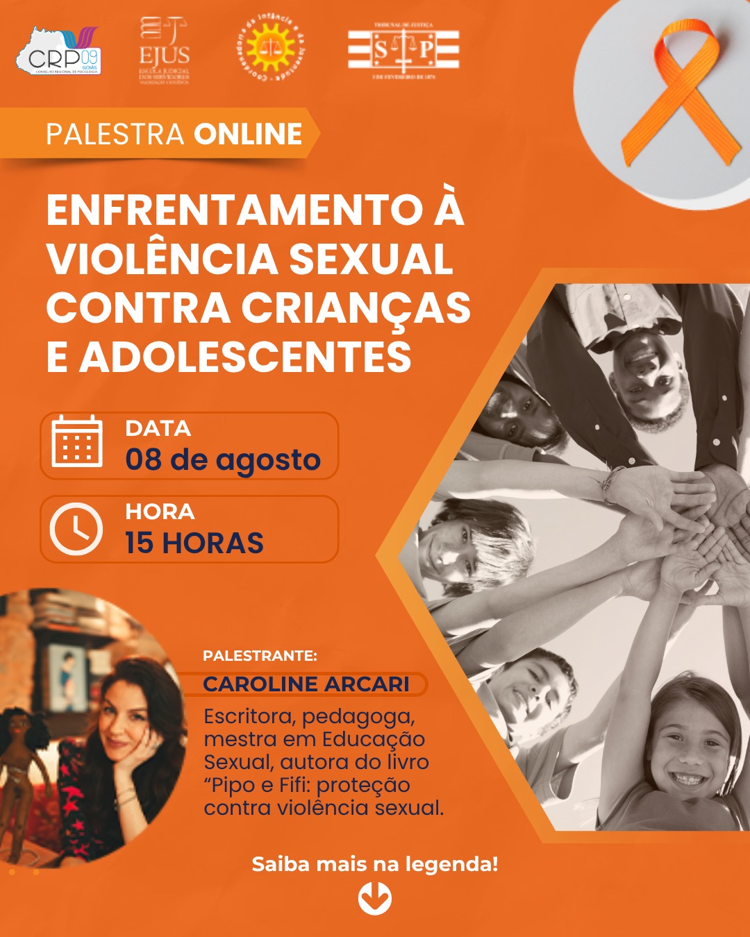 Palestra On-line aborda o enfrentamento à violência sexual contra crianças e adolescentes 