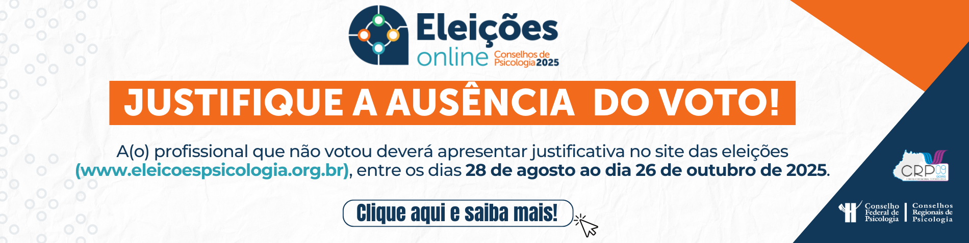 justificativa eleições
