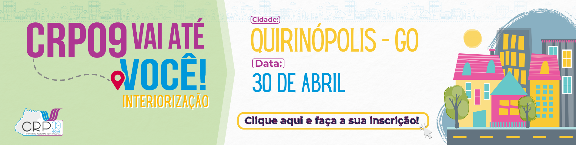 CRP vai até você QUIRINÓPOLIS - Banner site